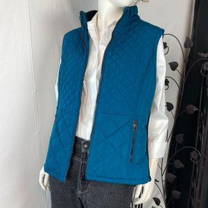 NWOT Andrew Marc Teal Puffer Vest